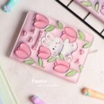 دفترچه جلد ‌پفکی Weibo طرح خرس و خرگوش flowers کد WB-95564-3 - Image 4