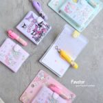ست دفترچه و مینی خودکار طرح کرومی و Sanrio سایز کوچک کد E-005