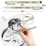 ست 6 عددی روان نویس نوک نمدی حرفه ای JiMiao سری SMOOTH FINE POINT کد 6571 - Image 3