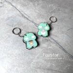 مینی دفترچه یادداشت جاسوییچی جلد چوبی دایکات طرح دایناسور - Image 2