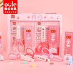 ست قیچی غلاف دار و پک سورپرایزی oulo طرح دختر و توت فرنگی کد OL20-8105 - Image 2