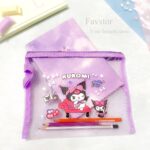 کاور زیپ دار توری A5 طرح کرومی و Sanrio - Image 2
