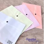 پوشه دکمه دار A4 پاستلی Vende طرح FASHION کد 9602