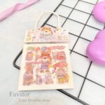 ست 3 عددی شیت استیکر شفاف بند کنفی کوتاه طرح دختر تپل سری SZ/95 - Image 7