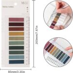 ست 10 رنگ ایندکس استیک نوتی و page marker خط‌ کش دار سری Color Note - Image 10