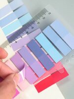 ست 10 رنگ ایندکس استیک نوتی و page marker خط‌ کش دار سری Color Note - Image 7
