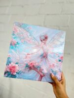 تابلو بوم نقاشی الماسی طرح فرشته و گل سایز 30*30 سری VA - Image 14