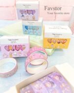 ست 4 عددی چسب واشی طرح دختر جادوگر Magic Academy کد 636