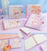 مینی کلاسور جلد شفاف طرح خرگوش CUTE BUNNY کد 7107 - Image 2