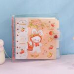 مینی کلاسور جلد شفاف طرح خرگوش CUTE BUNNY کد 7107 - Image 5