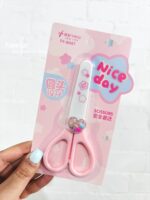 قیچی غلاف دار تیغه فلزی FROG طرح Nice day کد TY-6047 - Image 3