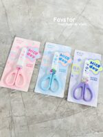 قیچی غلاف دار تیغه فلزی FROG طرح Nice day کد TY-6047