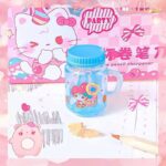 مداد تراش مخزن دار طرح اسموتی کرومی و Sanrio سری PARTY کد 3708 - Image 8