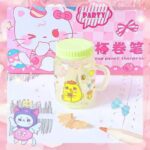 مداد تراش مخزن دار طرح اسموتی کرومی و Sanrio سری PARTY کد 3708 - Image 6