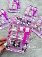 ست 6 تکه مهر غلطکی طرح کرومی و Sanrio و جوهر یدک کد QL-8819 - Image 2