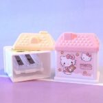 مداد تراش مخزن دار دو تیغه طرح خانه کرومی و Sanrio کد 002 - Image 4