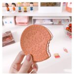 دفترچه جلد سیلیکونی طرح بیسکوییت گرد ROUND LOVELY BISCUITS