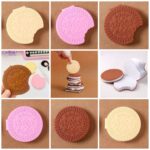 دفترچه جلد سیلیکونی طرح بیسکوییت گرد ROUND LOVELY BISCUITS - Image 3