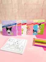 دفترچه رنگ آمیزی 36 برگ پانداک سری کرومی و Sanrio