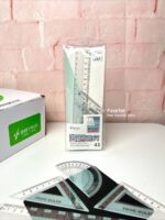 ست 4 تکه خط کش 20 cm، گونیا، نقاله تغییر رنگ دهنده FROG کد TY-1911 - Image 7