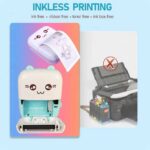 مینی پرینتر inkless شارژی طرح حیوانات BT Instant Printing - Image 8