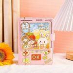 دفتر جلد پفکی مگنتی JINGU طرح دختر gege’s fantasy کد 6031 - Image 6