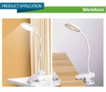 جاقلمی و چراغ مطالعه شارژی WEIDASI طرح گربه کد WD-6059 - Image 6