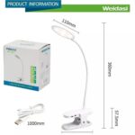 جاقلمی و چراغ مطالعه شارژی WEIDASI طرح گربه کد WD-6059 - Image 4