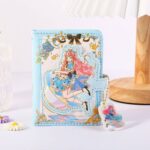 دفترچه جلد پفکی مگنتی JINGU طرح دختر انیمه ای STARLIGHT GIRL کد 6934 - Image 6