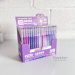 ست 9 عددی روان نویس مون لایت طیفی Languo طرح انیمه سری PURPLE STYLE کد K0556 - Image 4