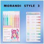 ست 9 عددی روان نویس مون لایت Languo طرح انیمه سری MORANDI STYLE کد K0551 - Image 4