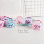 ست 8 عددی مینی پاک کن و باکس قفل دار طرح کرومی و Sanrio کد 836 - Image 2