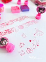 ست 10 تکه مهر غلطکی طرح کرومی و Sanrio و جوهر یدک کد 346 - Image 5