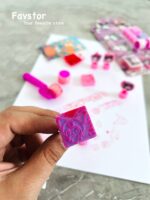 ست 10 تکه مهر غلطکی طرح کرومی و Sanrio و جوهر یدک کد 346 - Image 3