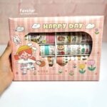 ست 100 عددی چسب واشی طرح دختر HAPPY DAY کد BS2204JHL-011 - Image 2