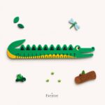 خط کش 15 cm سیلیکونی Axikid طرح حیوانات - Image 4