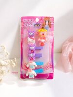 ست 8 عددی انگشتر و گیره مو طرح کرومی و Sanrio - Image 2
