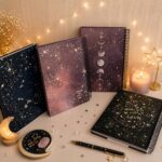 دفتر جلد سخت استیکر دار 100 برگ STUDENT NOTEBOOK هولوگرامی سری گلکسی