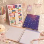 دفتر جلد سخت استیکر دار 100 برگ STUDENT NOTEBOOK  هولوگرامی سری Magical - Image 2