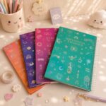 دفتر جلد سخت استیکر دار 100 برگ STUDENT NOTEBOOK  هولوگرامی سری Magical